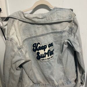 Rip Curl Light Blue Denim Jacket with Surf Patch